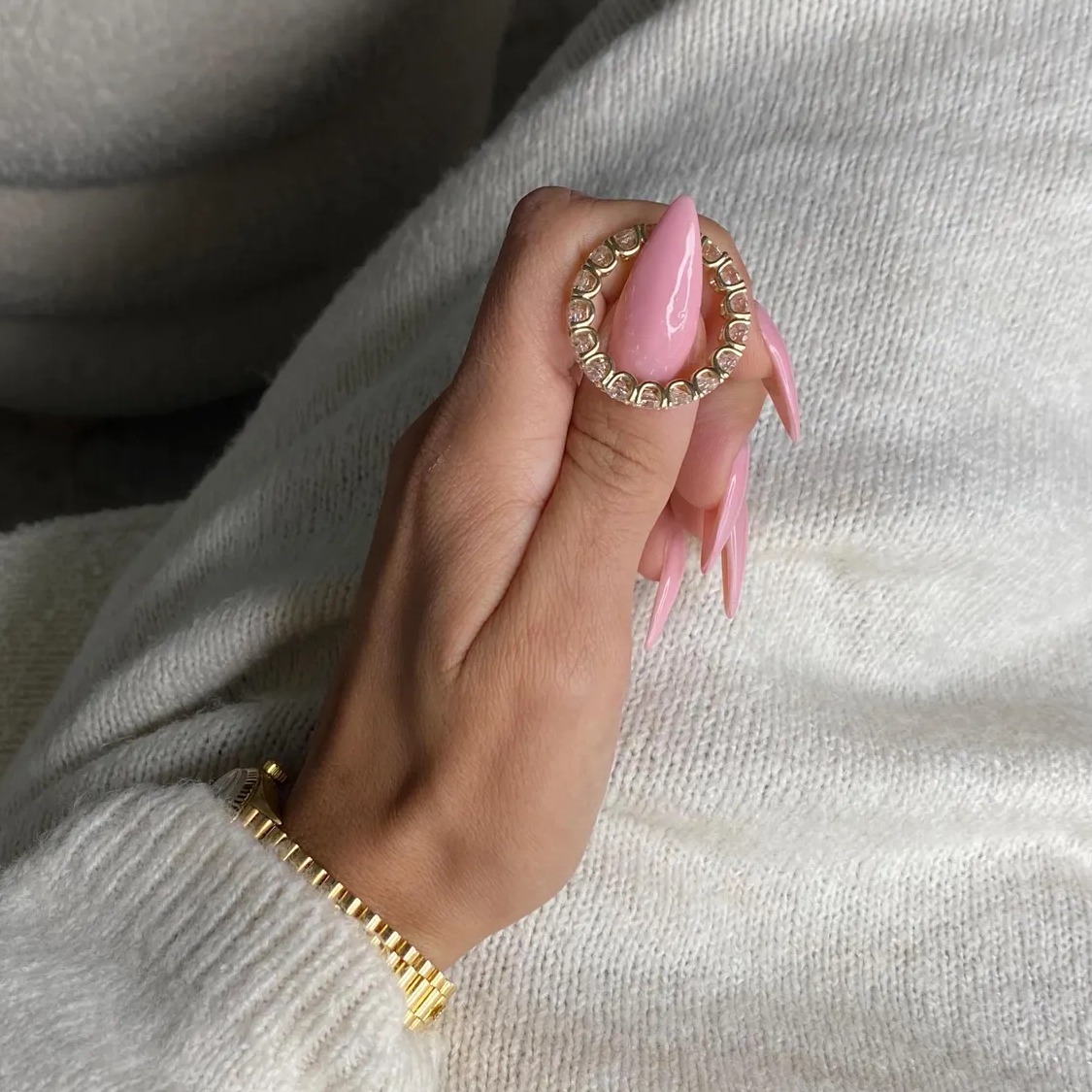 6 Carat D-VVS2 Round Shape Lab Grown Diamond Full Eternity Band  Lab Grown Diamond Wedding Band  U Shape Eternity Ring  Gift for her